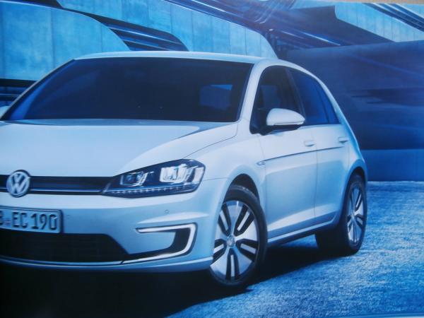 VW e-Golf7 Prospekt Mai 2016 NEU Rarität