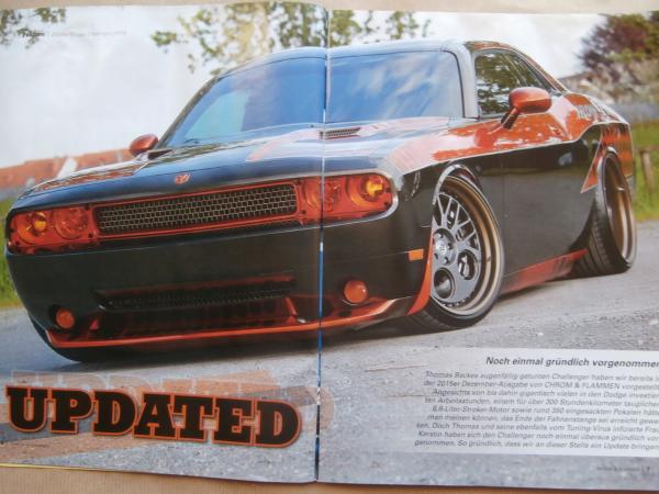 Chrom & Flammen 7/2016 81er DeLorean DMC-12,70er El Camino,57er Continental MKII,09er Custom Challenger,