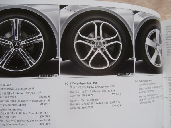 Mercedes Benz E-Klasse Coupé und Cabriolet BR238 Zubehör Katalog 2017