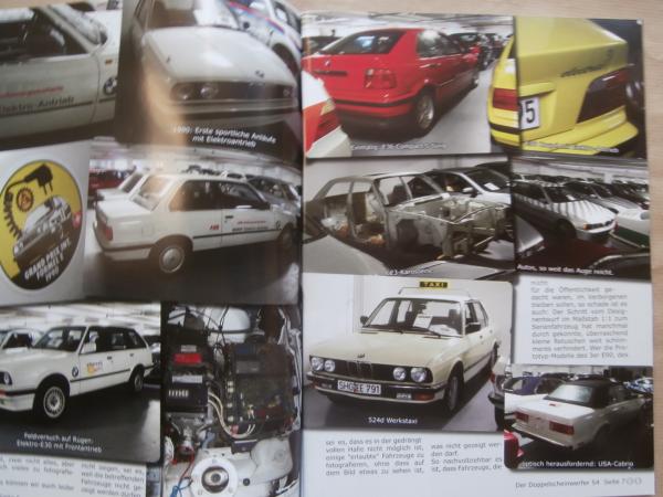 Der Doppelscheinwerfer Clubnachrichten Ausgabe 54 Die Heiligen Hallen von BMW,E28 Taxi,Ihle,333i E30