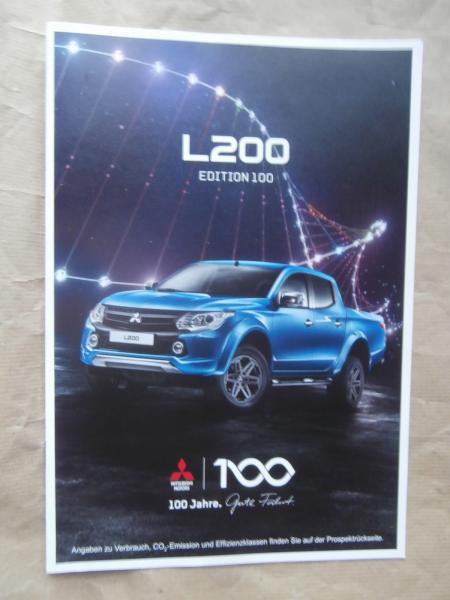 Mitsubishi L200 Edition 100 Prospekt Februar 2017