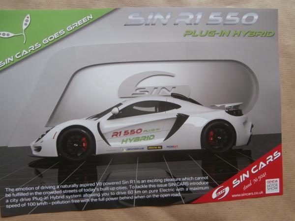 Sin Cars R1 550 Plug-in Hybrid Prospektblatt England 2018
