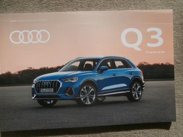 Audi Q3 (Typ F3) 35TFSI 110kw 40TFSI quattro 140kw 45TFSI quattro 169kw 35TDI 110kw 40TDI 140kw 11/2018