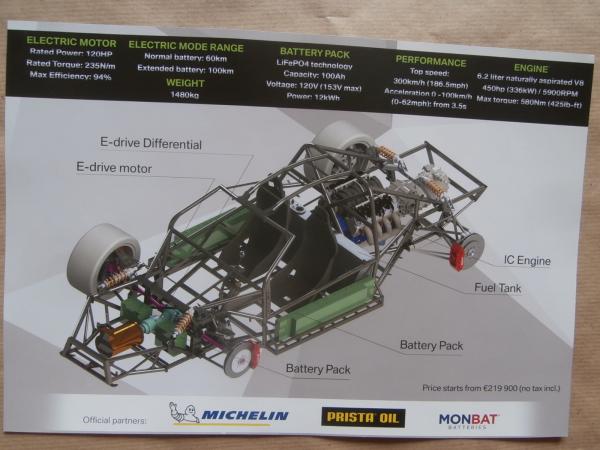 Sin Cars R1 550 Plug-in Hybrid Prospektblatt England 2018