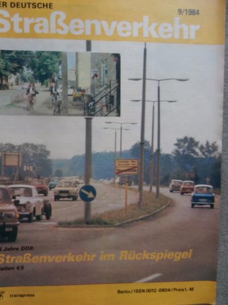 Der Deutsche Straßenverkehr 9/1984 Mifa Universal Fahrrad,Autoelektrik am Lada 1200-1600,Renault Espace,Tatra 613