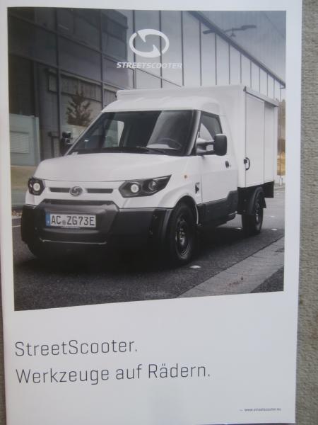Streetscooter Work XL Box Pickup Pure Prospekt Dezember 2018