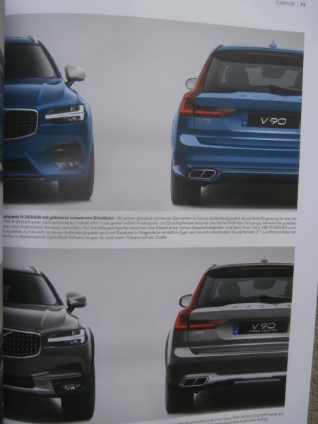 Volvo V90 +Cross Country +R-Design +Insription +Ocean Race+Zubehör Katalog 2018