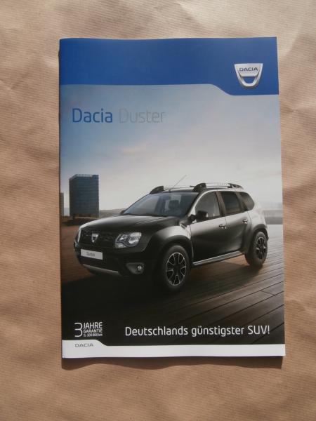 Dacia Duster +Black Shadow Prospekt Oktober 2016 +Preisliste NEU