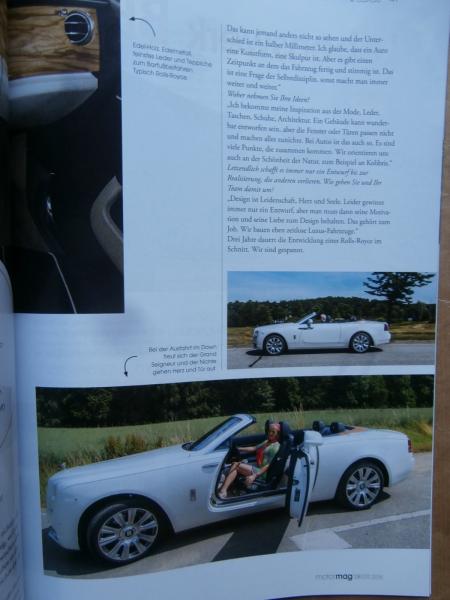 motor mag 8/9 2016 Schweighöfer, Ferrari California T HS,Rolls-Royce Dawn,Fiat 124 Spider