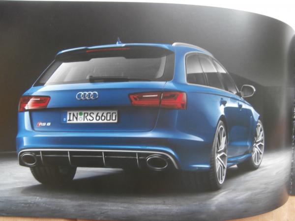 Audi RS6 Avant performance (Typ 4G) Mappe Oktober 2015 NEU