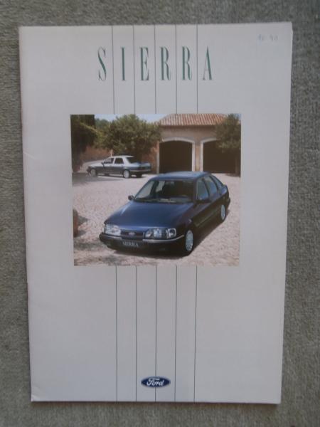 Ford Sierra Coupé Stufenheck Fließheck Turnier CLK +4x4 GL Ghia XR4i Katalog Juni 1990