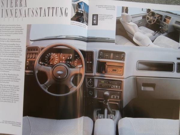 Ford Sierra Coupé Stufenheck Fließheck Turnier CLK +4x4 GL Ghia XR4i Katalog Juni 1990