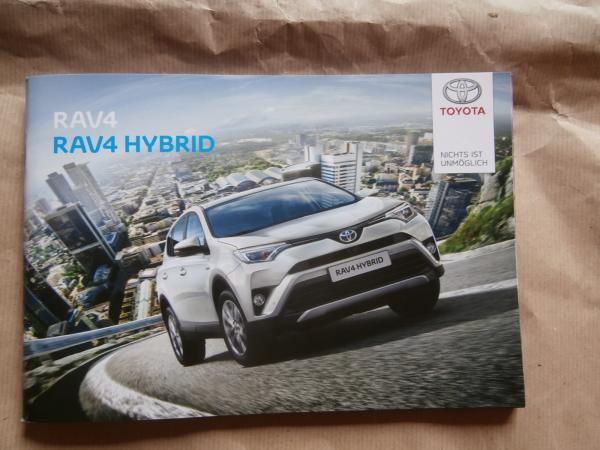 Toyota RAV4 +Hybrid Editon S+ Executive Prospekt +Preisliste April 2017 NEU