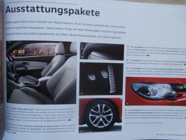 Printausgabe VW Scirocco Katalog mit Preisliste im Mai