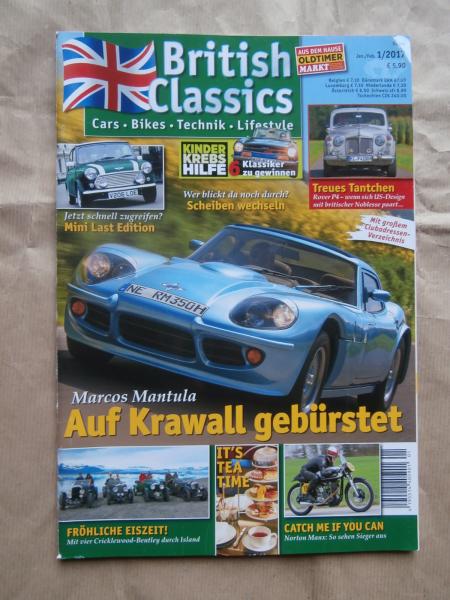 British Classics 1/2017 Rover P4,Mini Last Edition,Marcos Mantula,Norton Manx,