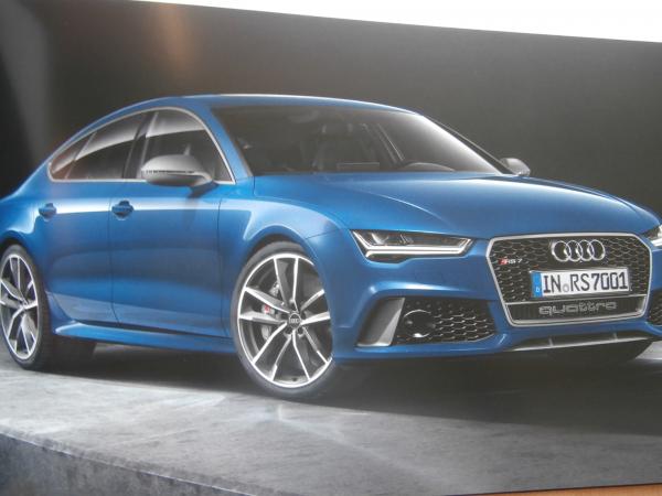 Audi RS 7 Sportback (4G) +performance Buch April 2016 NEU