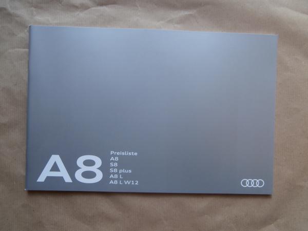 Audi A8 +S8 +plus A8 L A8 L W12 13.Februar 2017