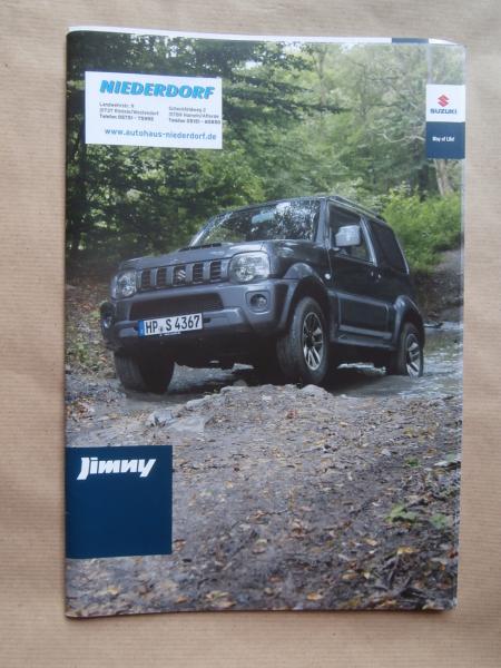 Suzuki Jimny Club Comfort Style Prospekt +Preisliste März 2017