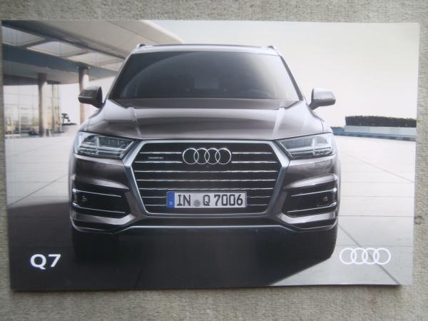 Audi Q7 (Typ 4M),45TDI quattro 170kw 50TDI quattro 210kw Prospekt August 2018