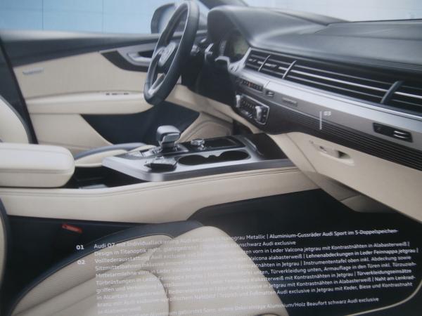 Audi Q7 (Typ 4M),45TDI quattro 170kw 50TDI quattro 210kw Prospekt August 2018