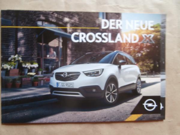 Opel Crossland X +Edition Prospekt Juni 2017 +Preisliste NEU