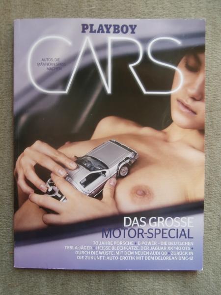 Playboy Cars 11/2018 70 Jahre Porsche,Tesla Jäger,Audi Q8 50TDi,De Lorean DMC-12,Jaguar XK140 OTS,