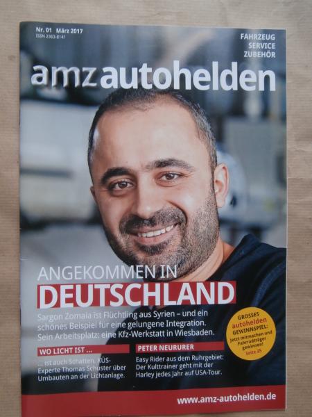 amz autohelden 3/2017 BMW 325d GT,Peter Neururer,Lina van de Mars Kolumne,Oldtimer