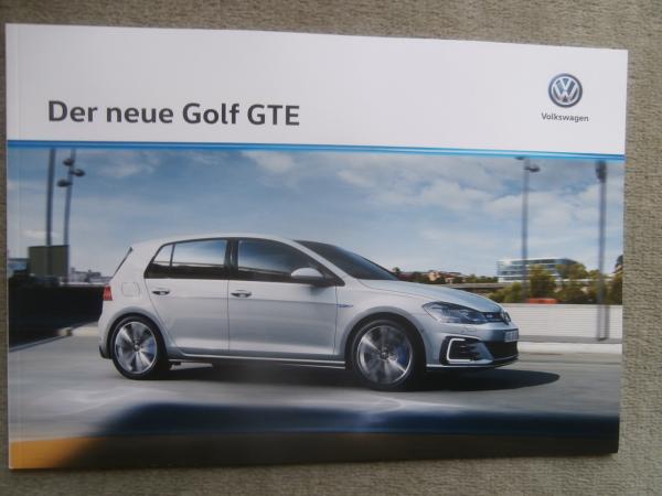 VW Golf VII GTE 150kw 204 PS Katalog Januar 2017