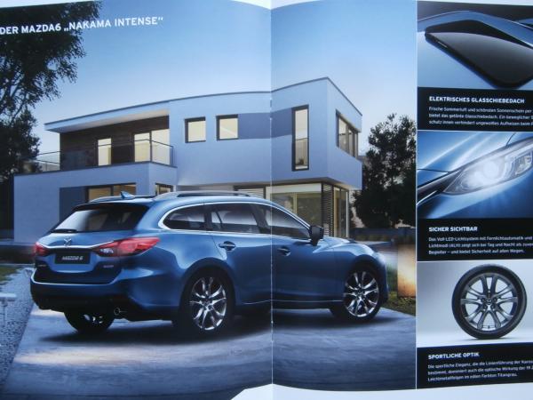 Mazda 6 Nakama +Intense Prospekt August 2016 NEU