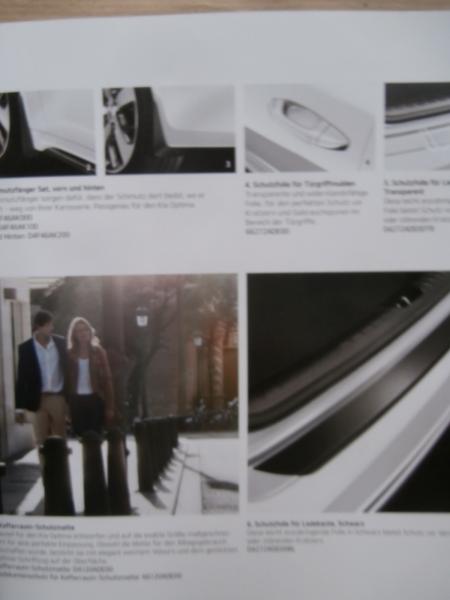 Kia Optima Typ JF Zubehör Prospekt Januar 2016 NEU