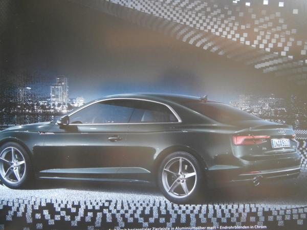 Audi A5 S5 Prospekt 2.0tfsi +qattro 3.0tfsi 2.0TDI ultra +quattro Coupé Juni 2016