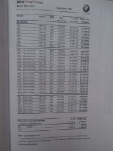 BMW Handbuch für Verkäufer 5er Reihe E39 Touring 520i-540i,520d-530d +Edition 3/2003