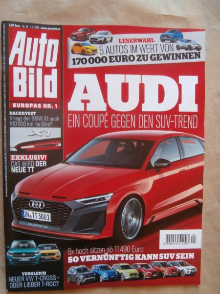Auto Bild 44/2018 BMW X1 xDrive20i Dauertest,AMG C43 T,Mazda MX-5 vs. MX-5 (NA),Gebrauchtwagen MX-5 (NC),