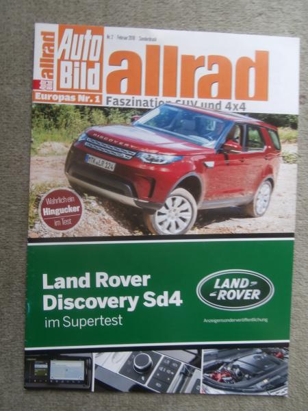 Auto Bild allrad 2/2018 Land Rover Discovery Sd4 Supertest