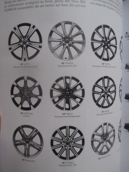 Volvo S60 T6 AWD T5 T4 T3 T2 +Polestar, D5 D4 AWD D3 D2 +R-Design Katalog 2017
