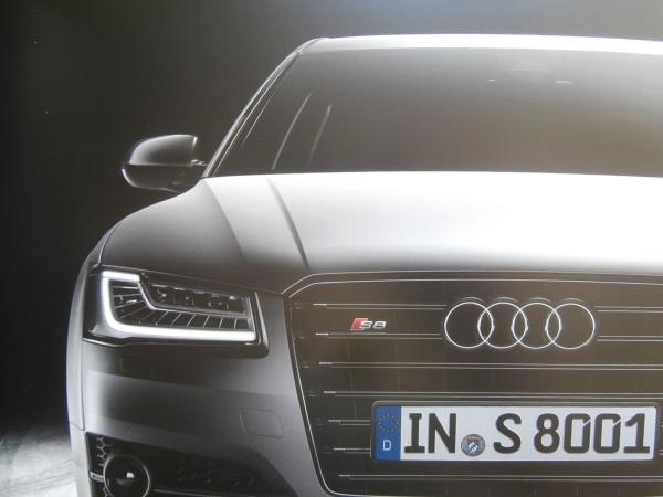 Audi S8 plus (D4) Buch Prospekt September 2015 NEU