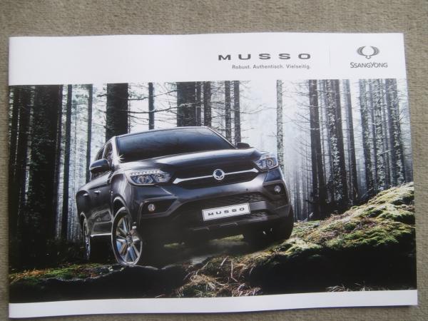 SsangYong Musso 2WD 4WD 2.2 Diesel Crystal Quartz Sapphire Prospekt Dezember 2018