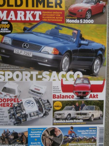 Oldtimer Markt 6/2019 Mercedes Benz SL R129,Kaufberatung Honda S2000,Alfa Romeo Giulia vs. BMW 1600ti,Golf2 Pikes Peak