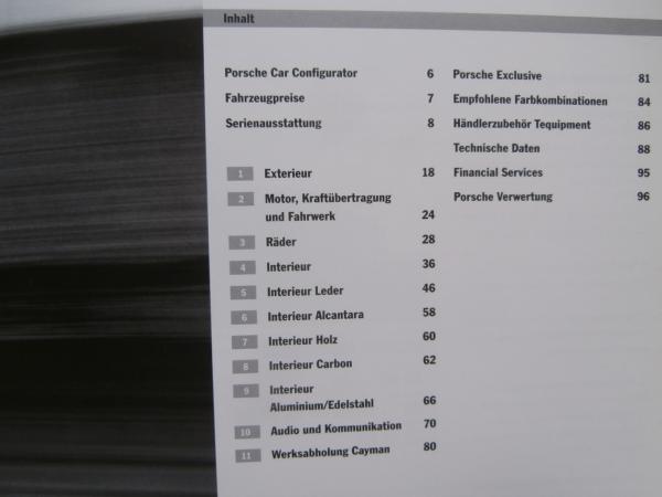 Porsche Cayman +S +GTS Preisliste März 2014 NEU