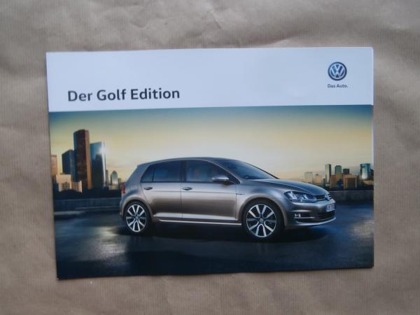VW Golf7 Edition Mai 2015 Sonderprospekt NEU