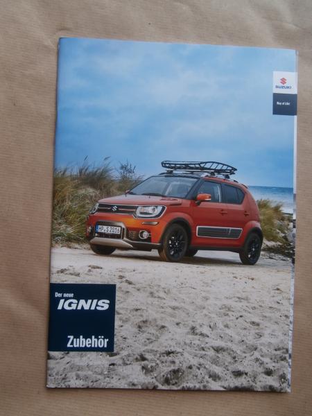 Original Druckausgabe Suzuki Ignis Zubehör Katalog im Februar 2017 :  Autoliteratur Höpel