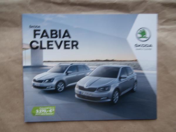 Skoda Fabia Clever 1.0L MPI TSI 1.4tDI 66kw 77kw +Preise November 2017