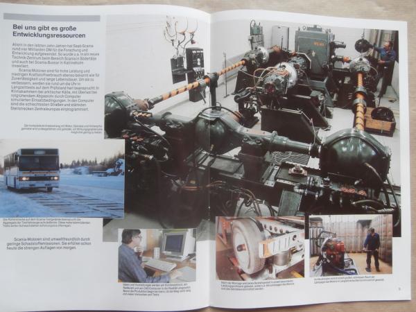 Scania Bussar Prospekt 1986 Broschüre