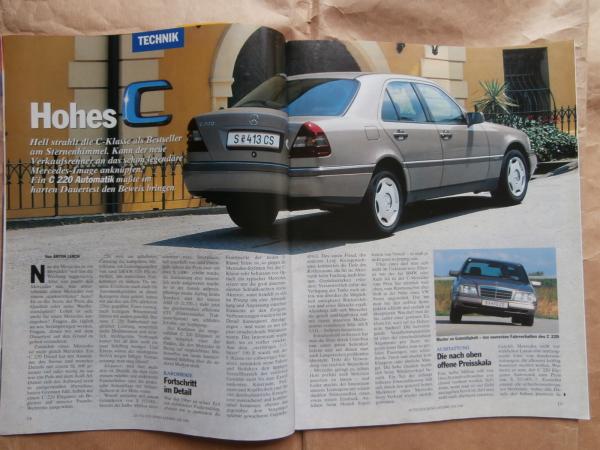 auto touring ÖAMTC 2/1996 C220 Automatik W202 Dauertest, Carisma Dauertest,