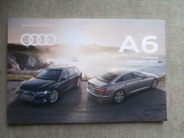 Audi A6 +Avant (Typ 4K) Preisliste Modelljahr 2019 35TDI 40TDI +quattro 45TDI 50TDI 45TFSI 55TFSI +quattro
