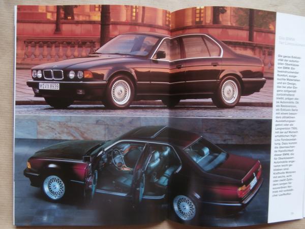 BMW Programm 1993 E36 +Cabrio 5er Reihe E34,7er Reihe E32 +850CSi E31 +M3 M5