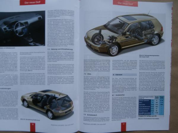 ATZ MTZ Der neue VW Golf IV Package Aerdynamik Karosserie Passive Sicherheit Akustik