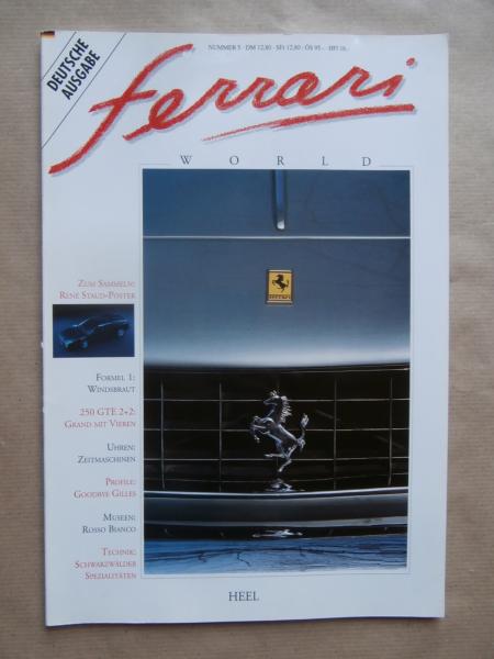 Heel Ferrari World Nr.5 René Staud Poster,250 GE 2+2,