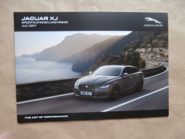 Jaguar XJ (X351) Preisliste Juli 2017 NEU
