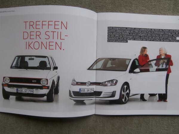 VW Golf GTI 40 Jahre +Historie +Generationen +Motorsport Prospekt 2016
